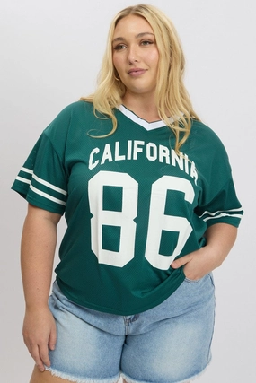 Green Graphic T Shirt Short Sleeve Crew Neck Low Environmental Impact SeamlessConstruction