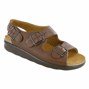 SAS Women's Relaxed Heel Strap Sandal - Amber Breathable Lining Lounge Mood