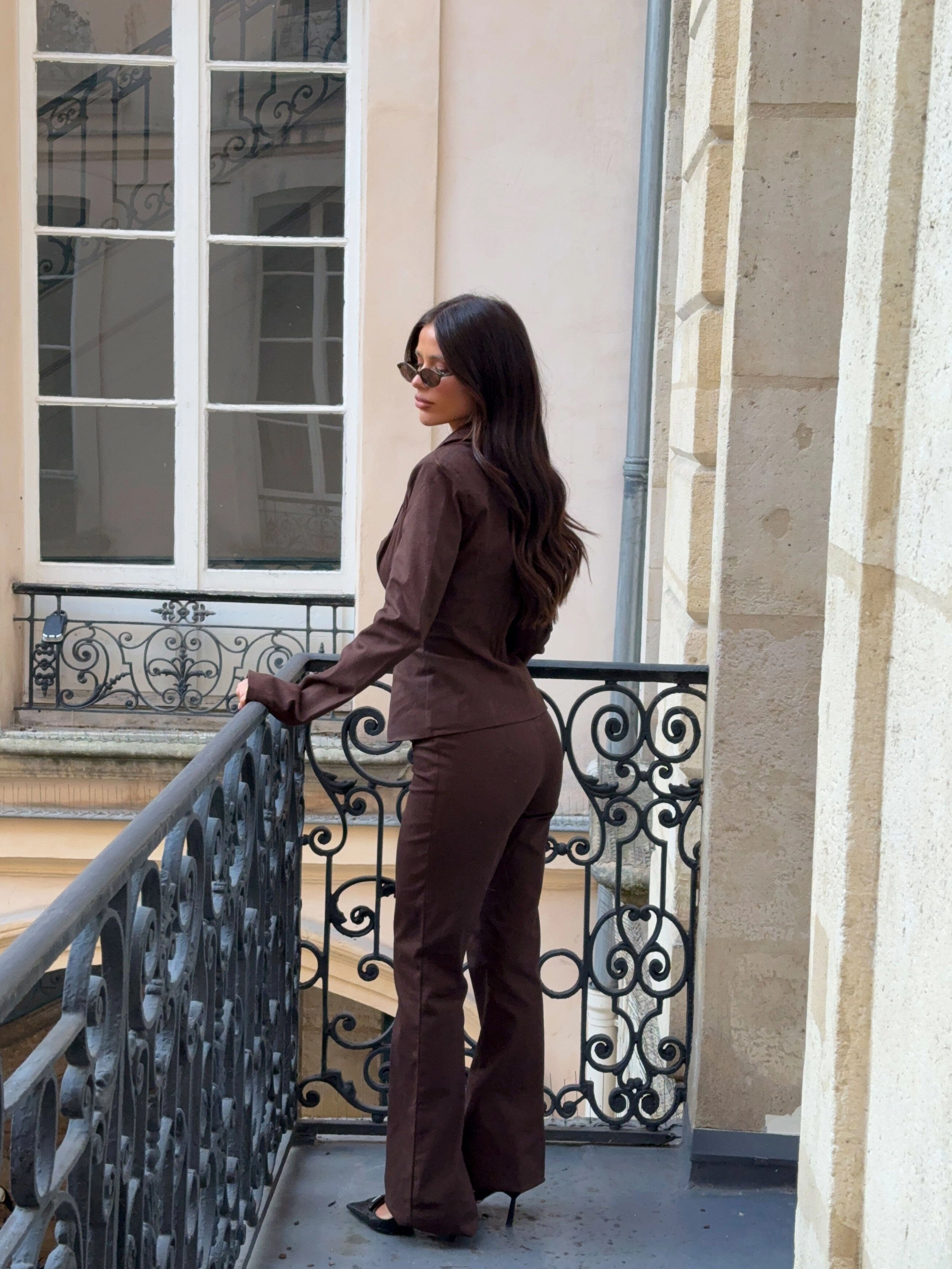 ROWE BLAZER CHOCOLATE Vegan Fabric Seamless Design