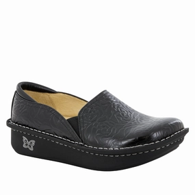 Step Control Alegria Women's Debra Stain Resistant Work Shoe - Black