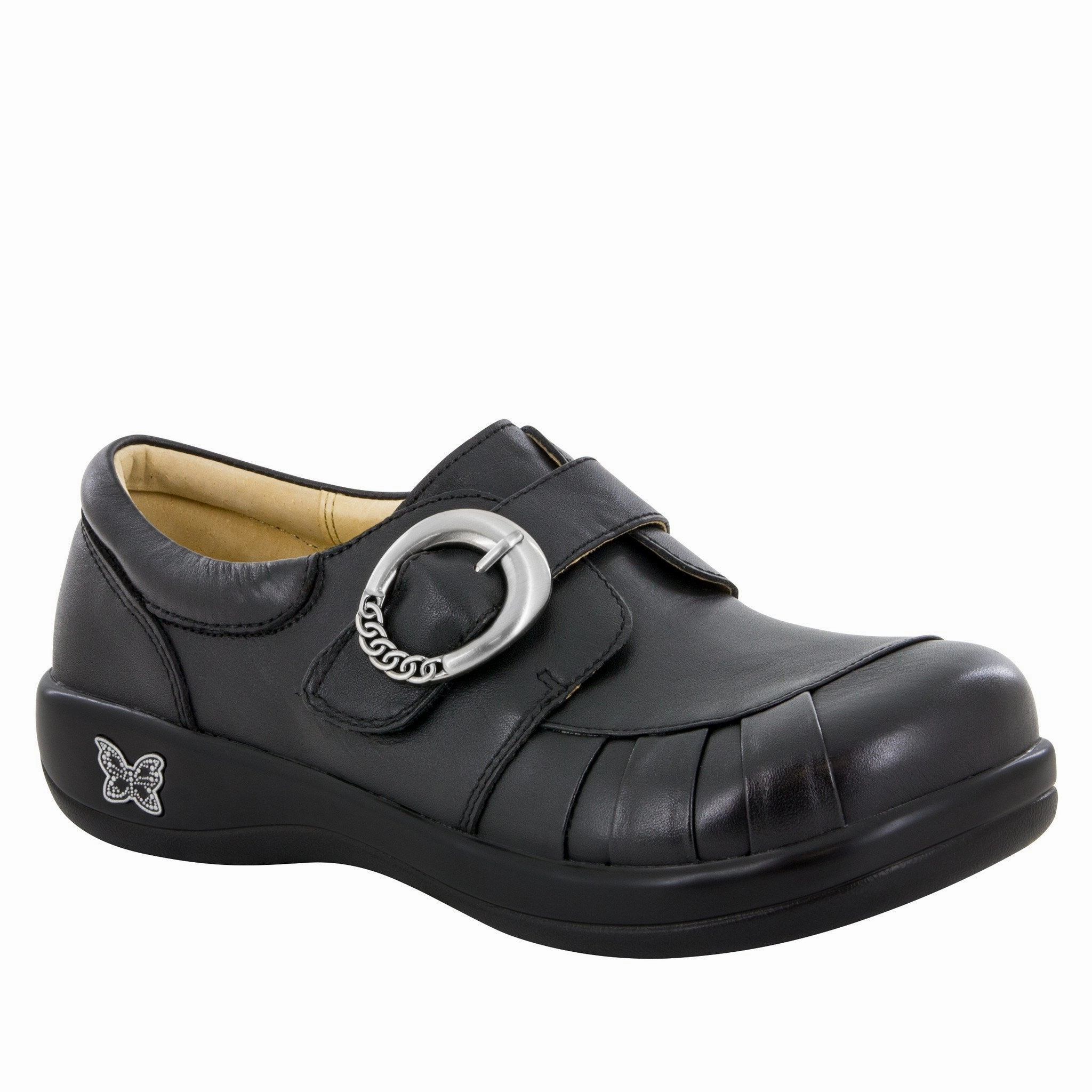 Alegria Women's Khloe Black Nappa Slip Resistant Comfy Fit
