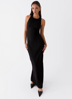 Clean Outfit Alice Cut Out Maxi Dress - Black