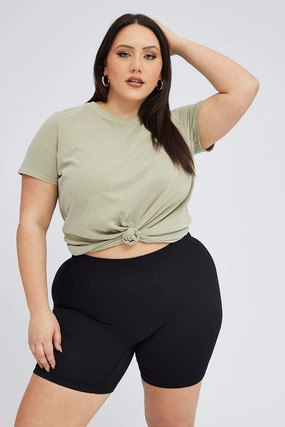 Comfortable and stylish Green T-shirt Short Sleeve Crew Neck