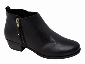 Eric Michael Women's London Boot - Black Comfort Padding