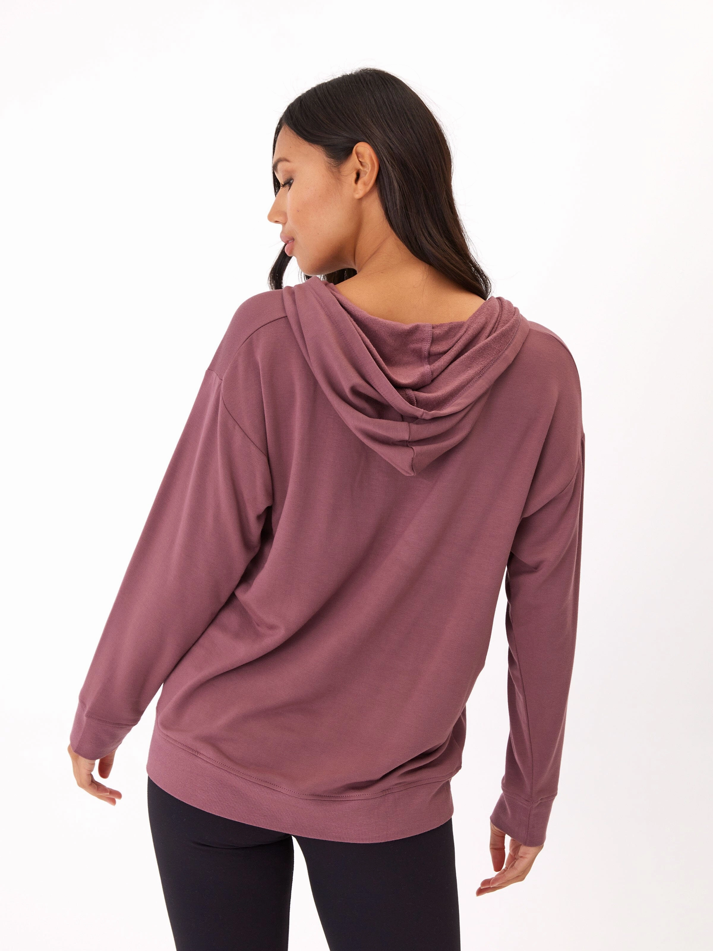 Madge Feather Fleece Pullover Hoodie NonRestrictiveFit