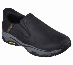 Soft Elastic Collar Pet Hike Skechers Men's Slip-ins (Hands-Free) RF Craster Lanigan - Black