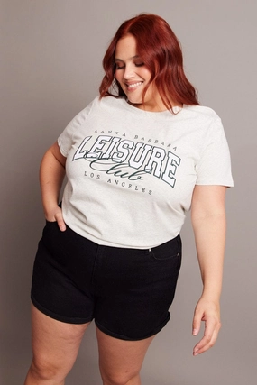 Performance Fit Ethically Sourced Material Grey Graphic T-shirt Short Sleeve Crew Neck