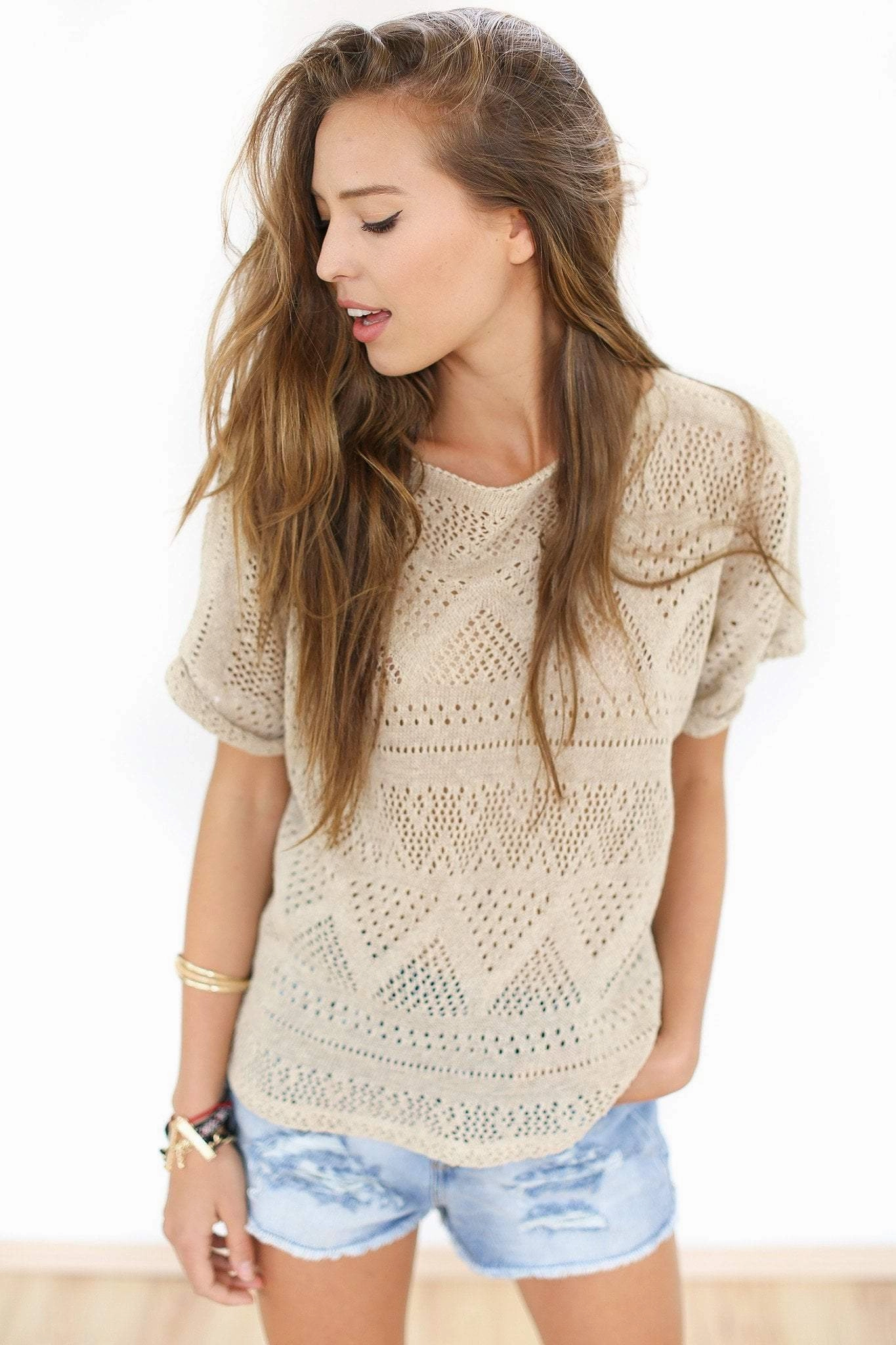 Comfortable fit SlimFit Top Cape town Beige.