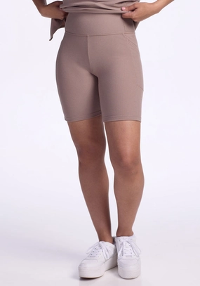 Miley Bike Shorts - Mocha Meringue Cool Touch Fit Noise Free Operation Design