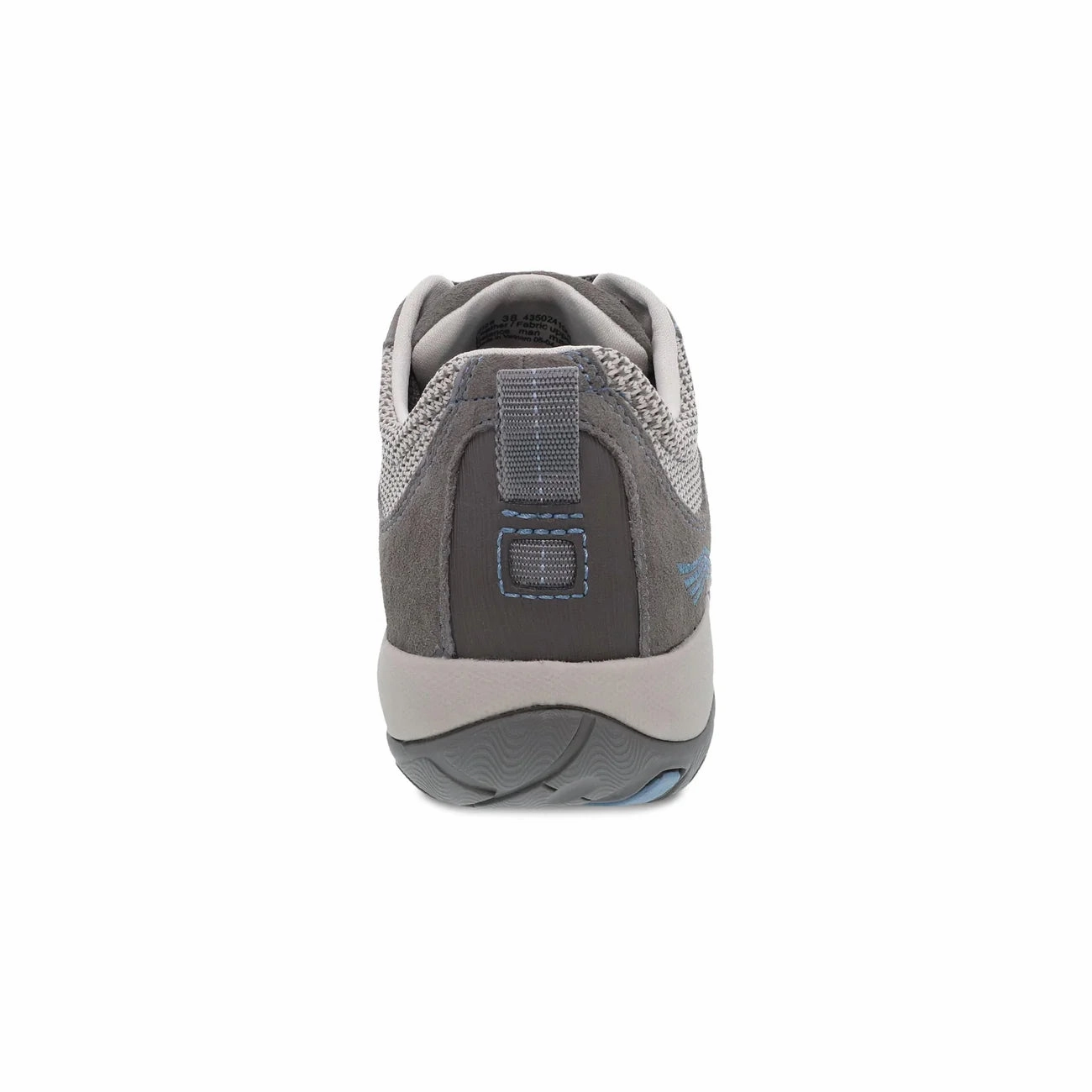 Slow Hike Dansko Women's Paisley Waterproof Sneaker - Grey/Blue Suede