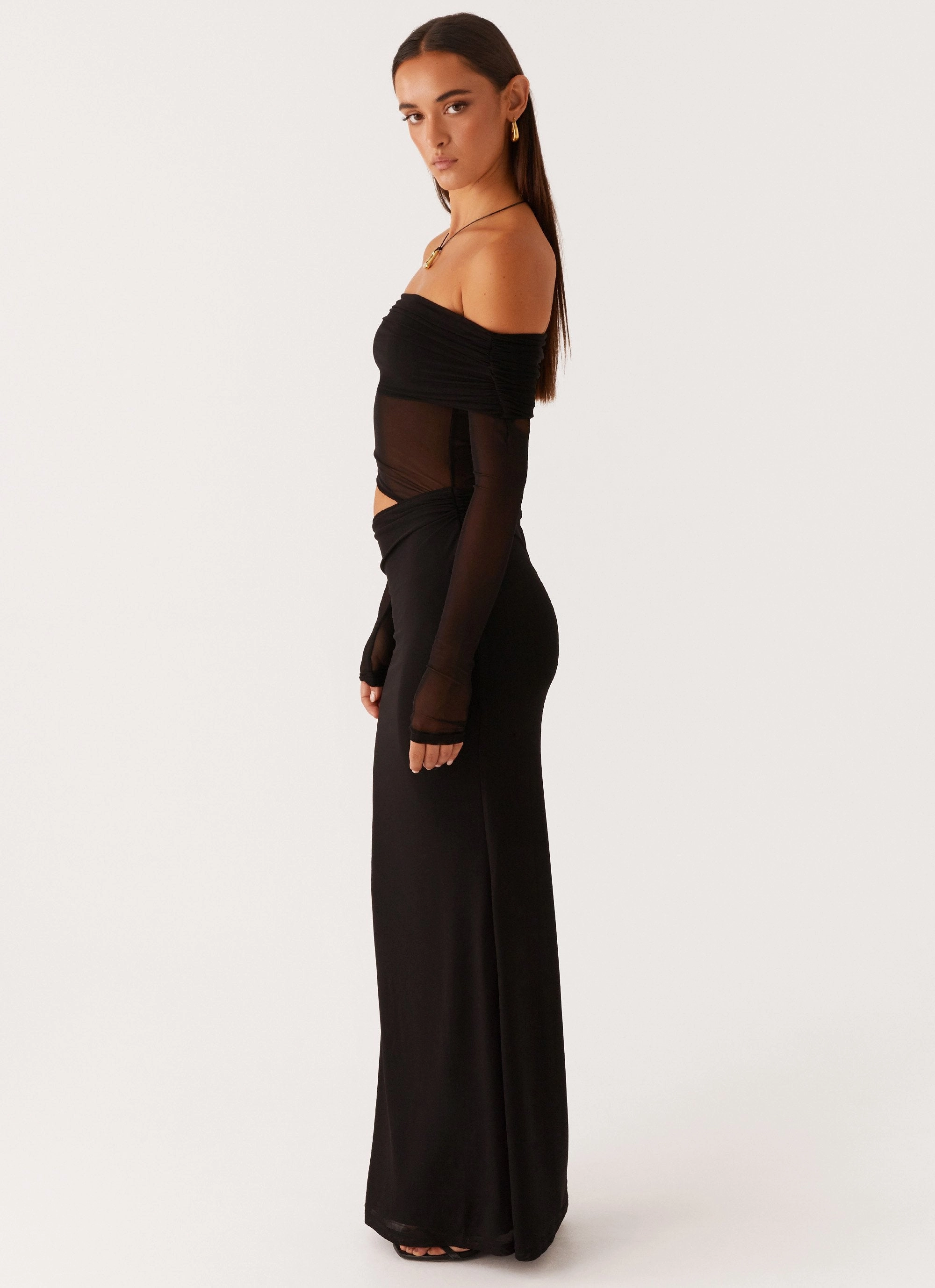 Chilly Day Wear Emery Maxi Dress - Black