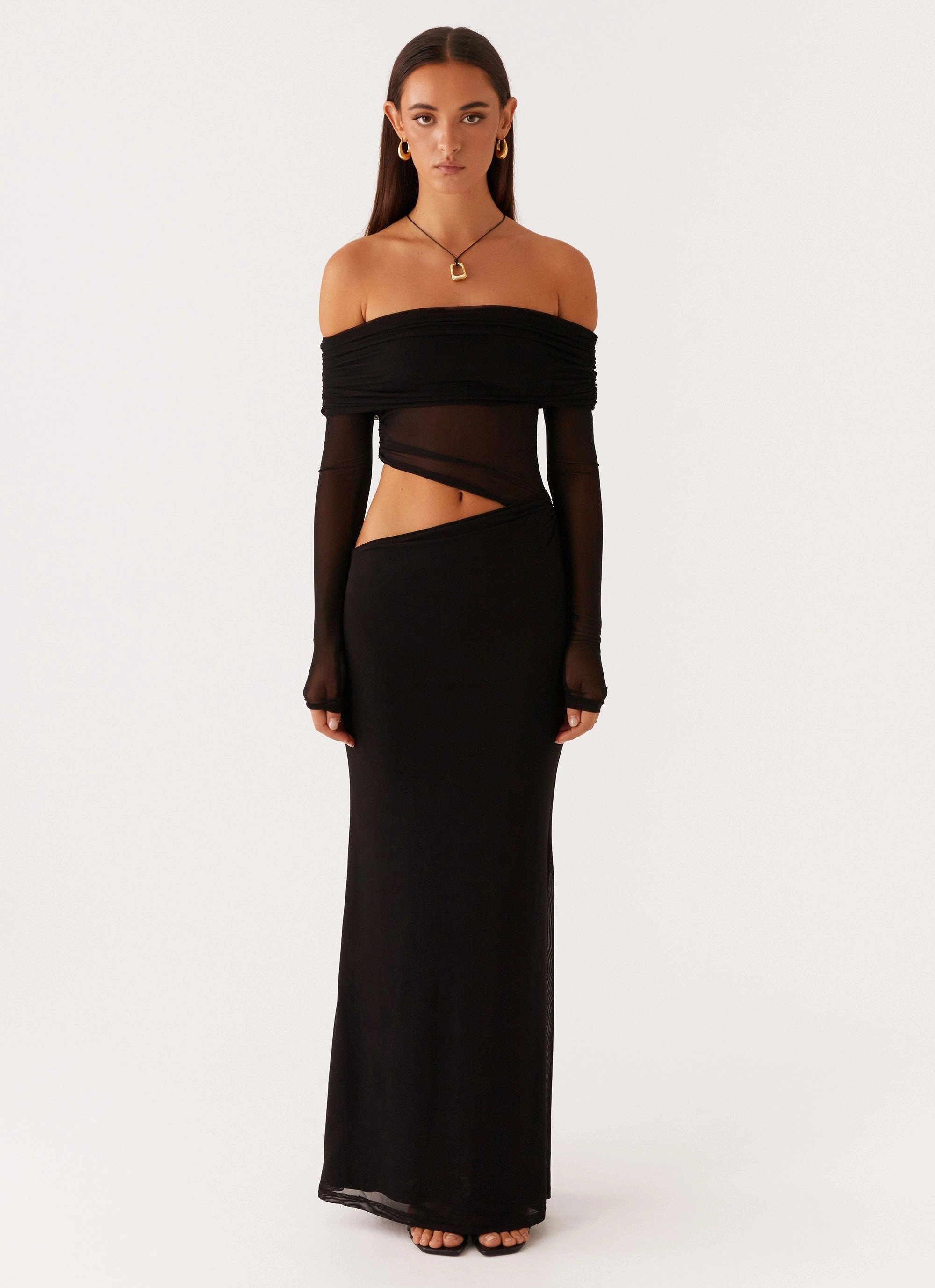 Bohemian-Style Emery Maxi Dress - Black