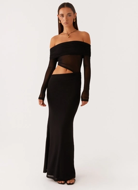 Emery Maxi Dress - Black Heritage-Brand Gentle Look