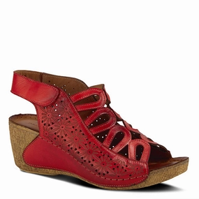 Wedge Sole Spring Step Women's Inocencia - Red