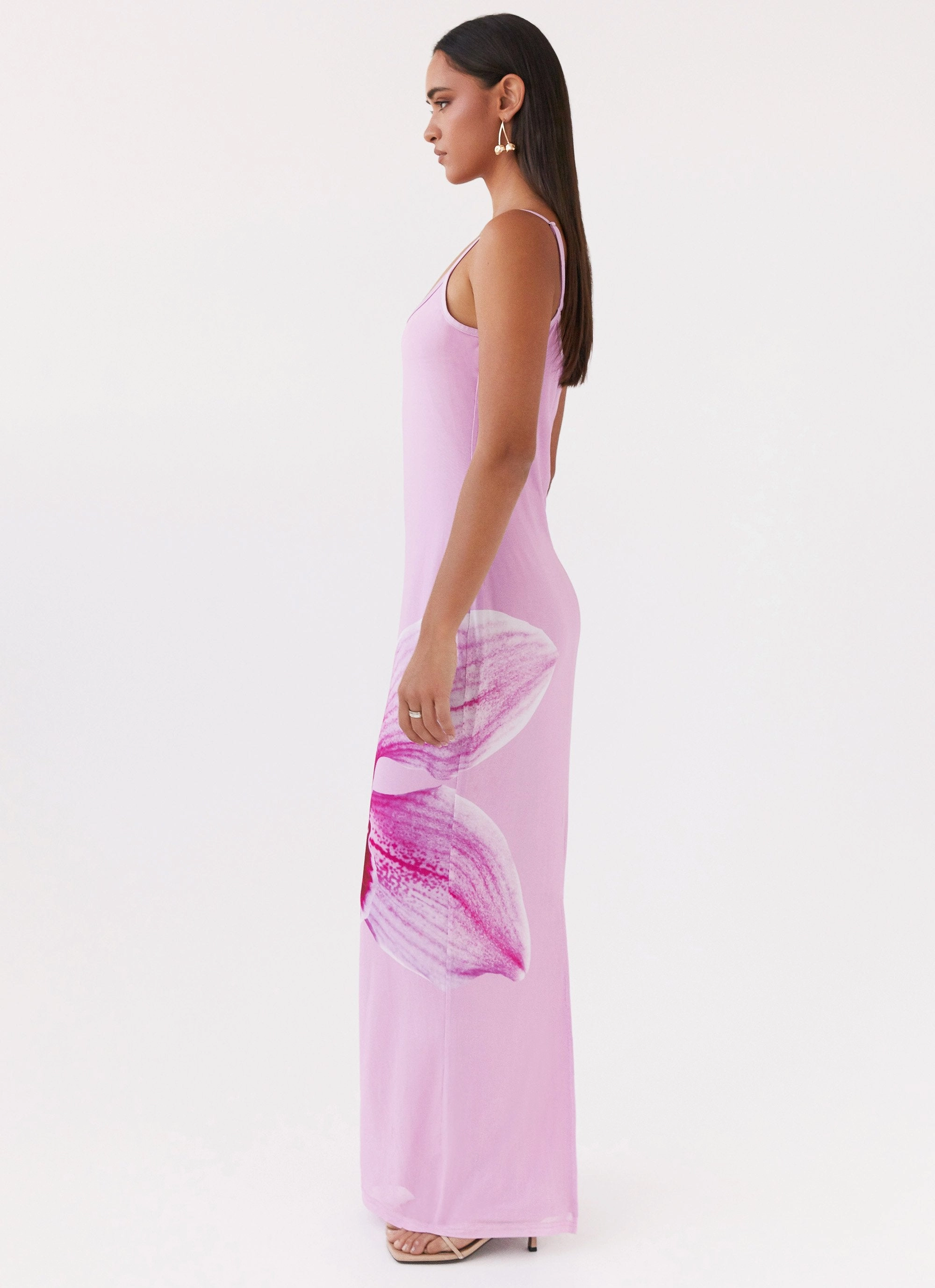 Bad News Mesh Maxi Dress - Pink Magnolia Smart Blend Coffee Break