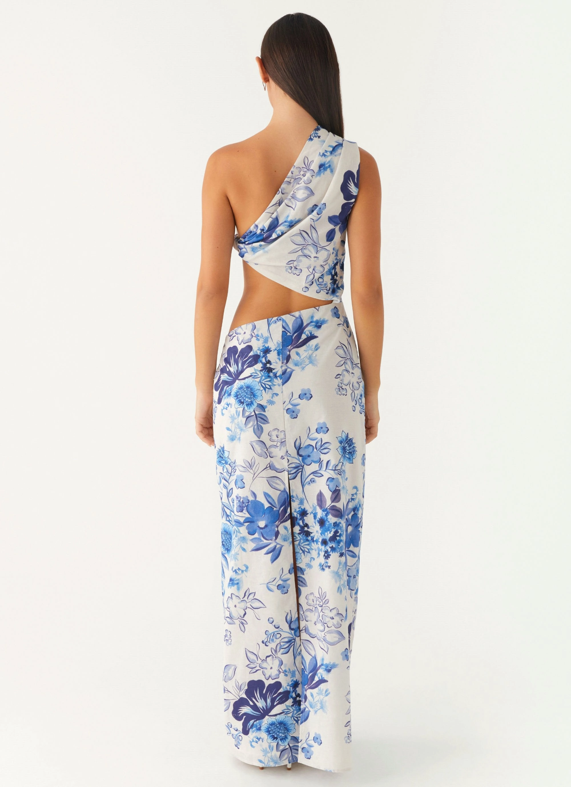 Relaxed-fit maxi dress Night Mood All Summer Long Maxi Dress - Serene Sky Floral