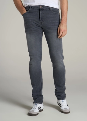 Fits Everyone Americana Collection Dylan Slim Fit Jeans For Tall Men in Wolf Grey