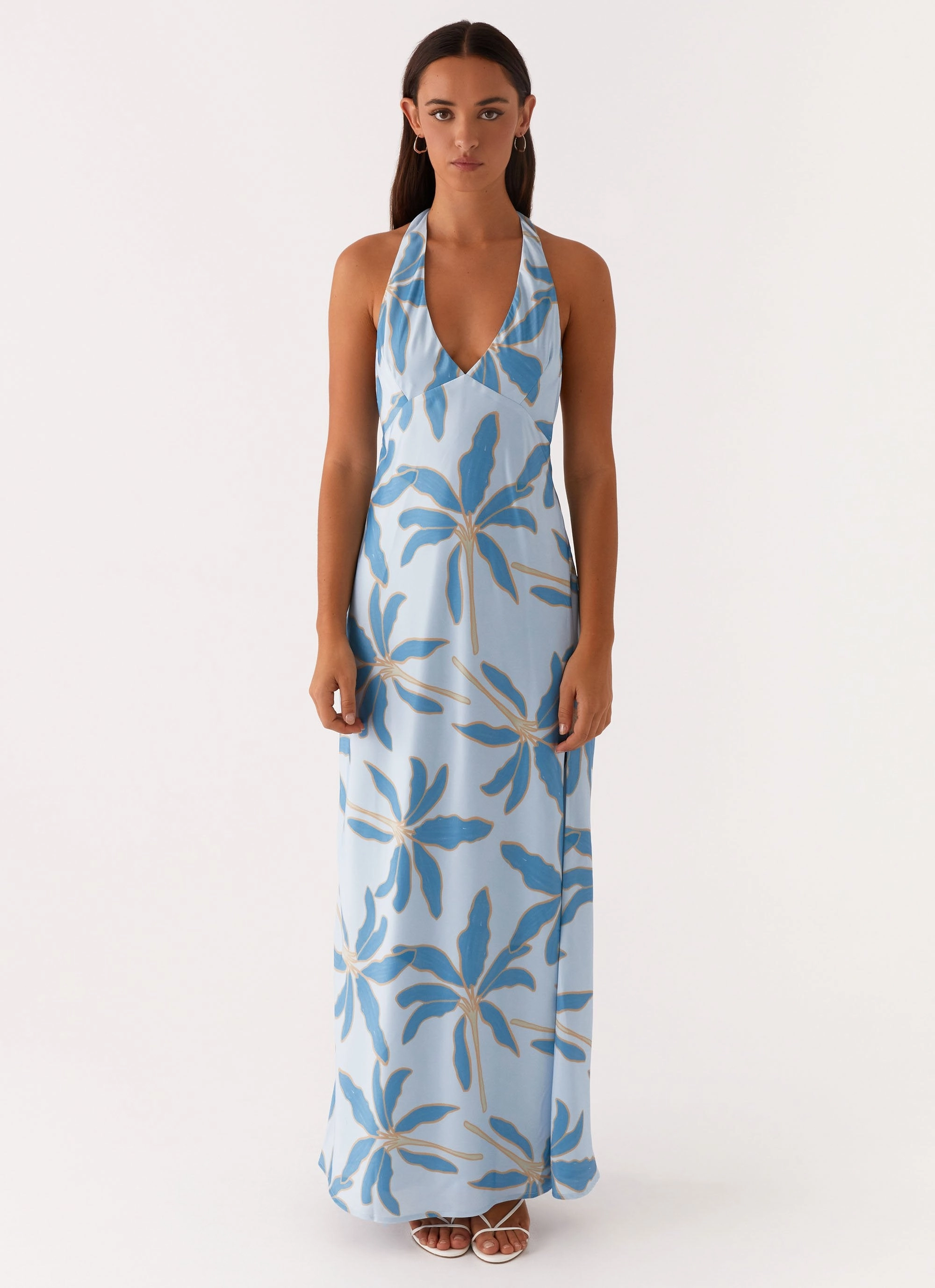 Angie Maxi Dress - Opulent Blue Timeless Cut Stylish Look