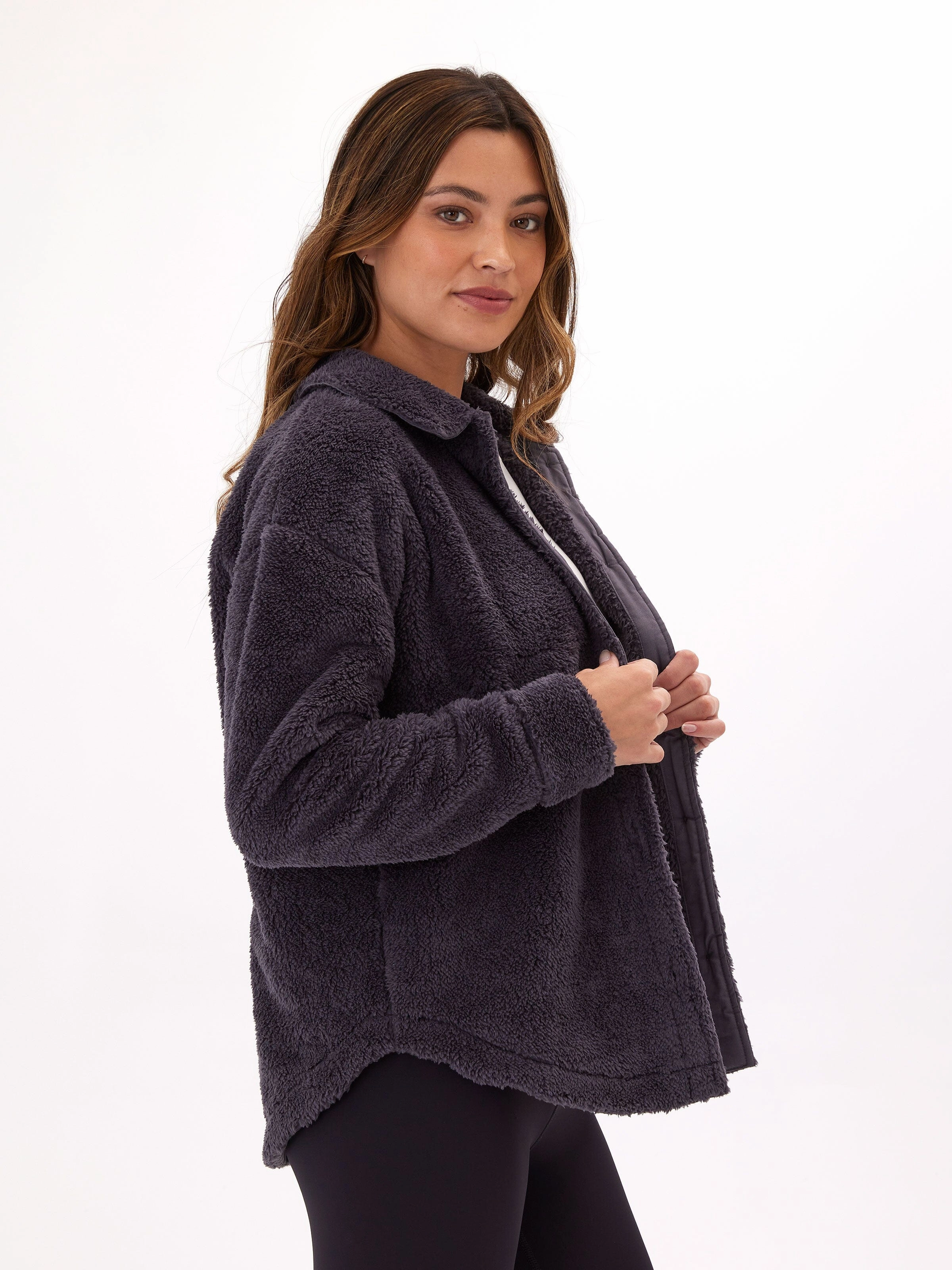 Anthea Sherpa Shirt Jacket Rugged Daily Style