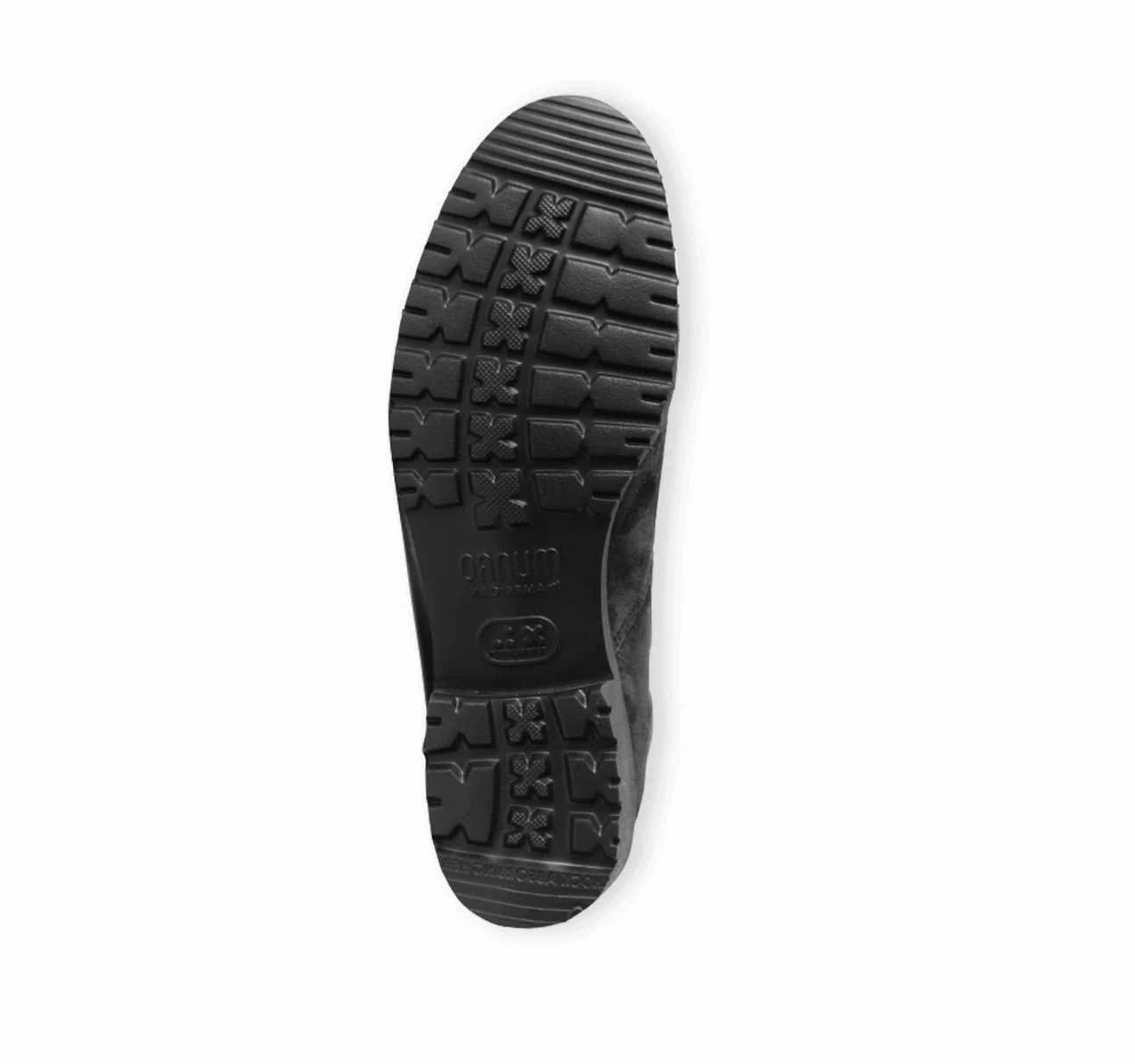 Munro Women's Rourke Double Zipper Ankle Boot - Charcoal Suede Traction Lug Pattern Versatile Outfit