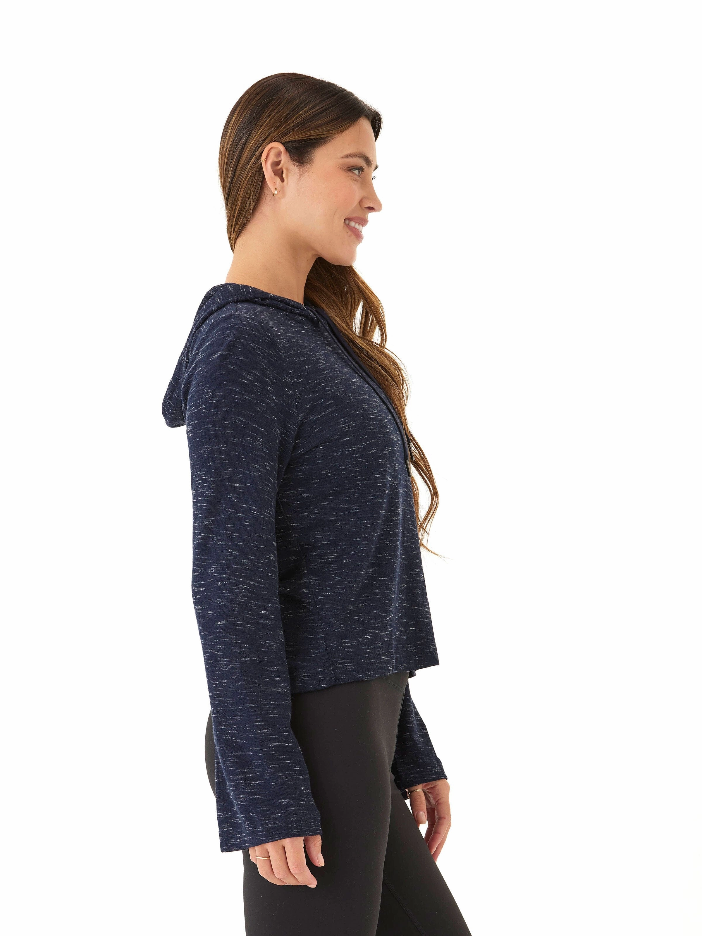Comfortable Urban Piece Noise Reduced Fasteners Celinne Rhythm Slub Hoodie