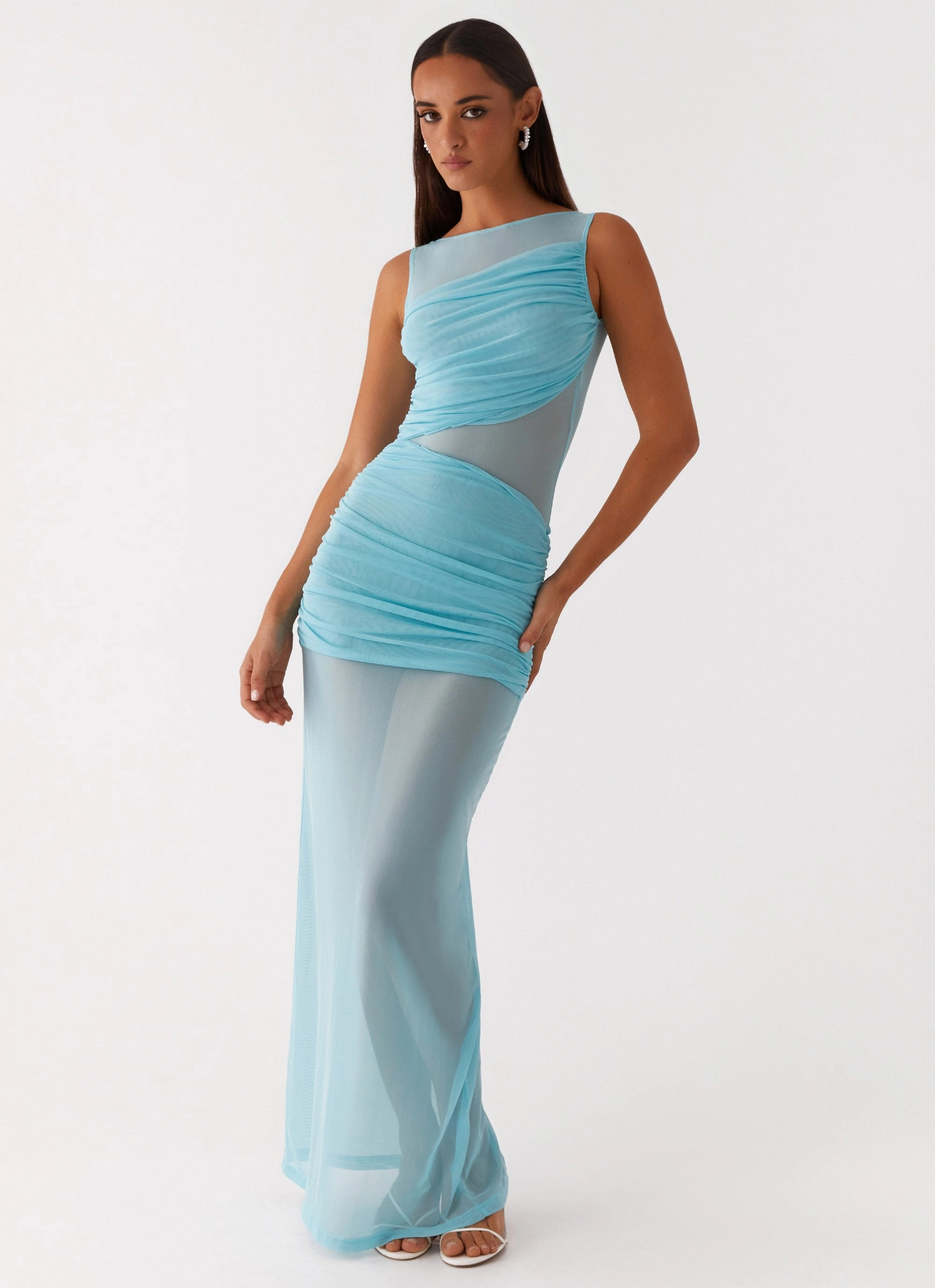 Rose Soft Apollo Maxi Dress - Aqua
