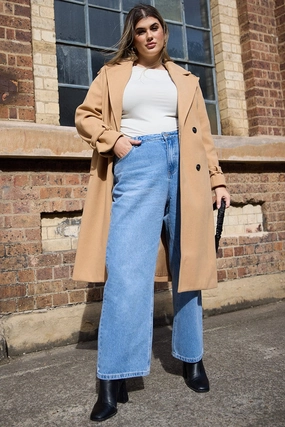 Minimalist Eco Friendly Workwear Ready Denim Wide Leg Jeans
