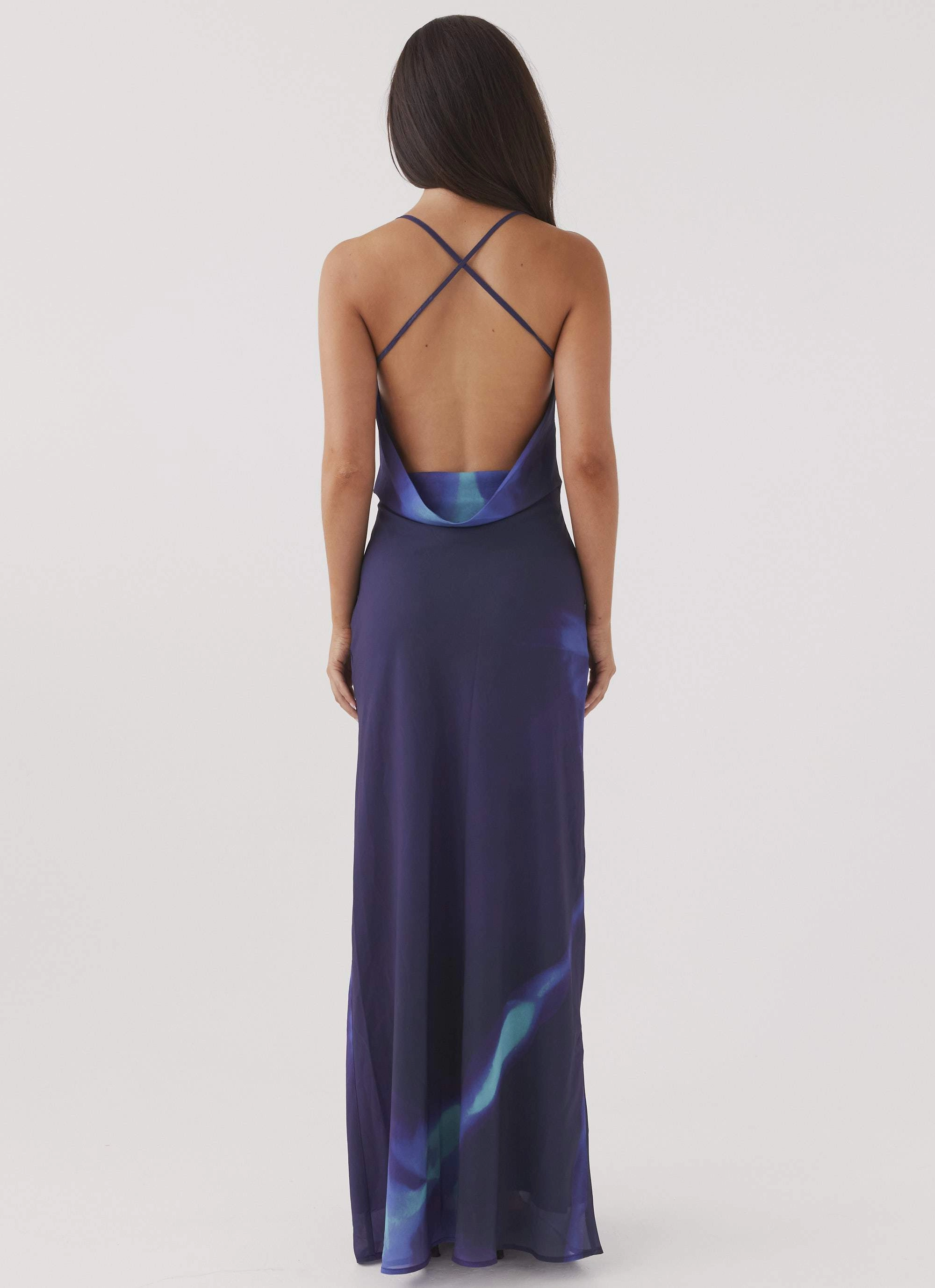 Astra Maxi Dress - Cyber Rose Modern-style