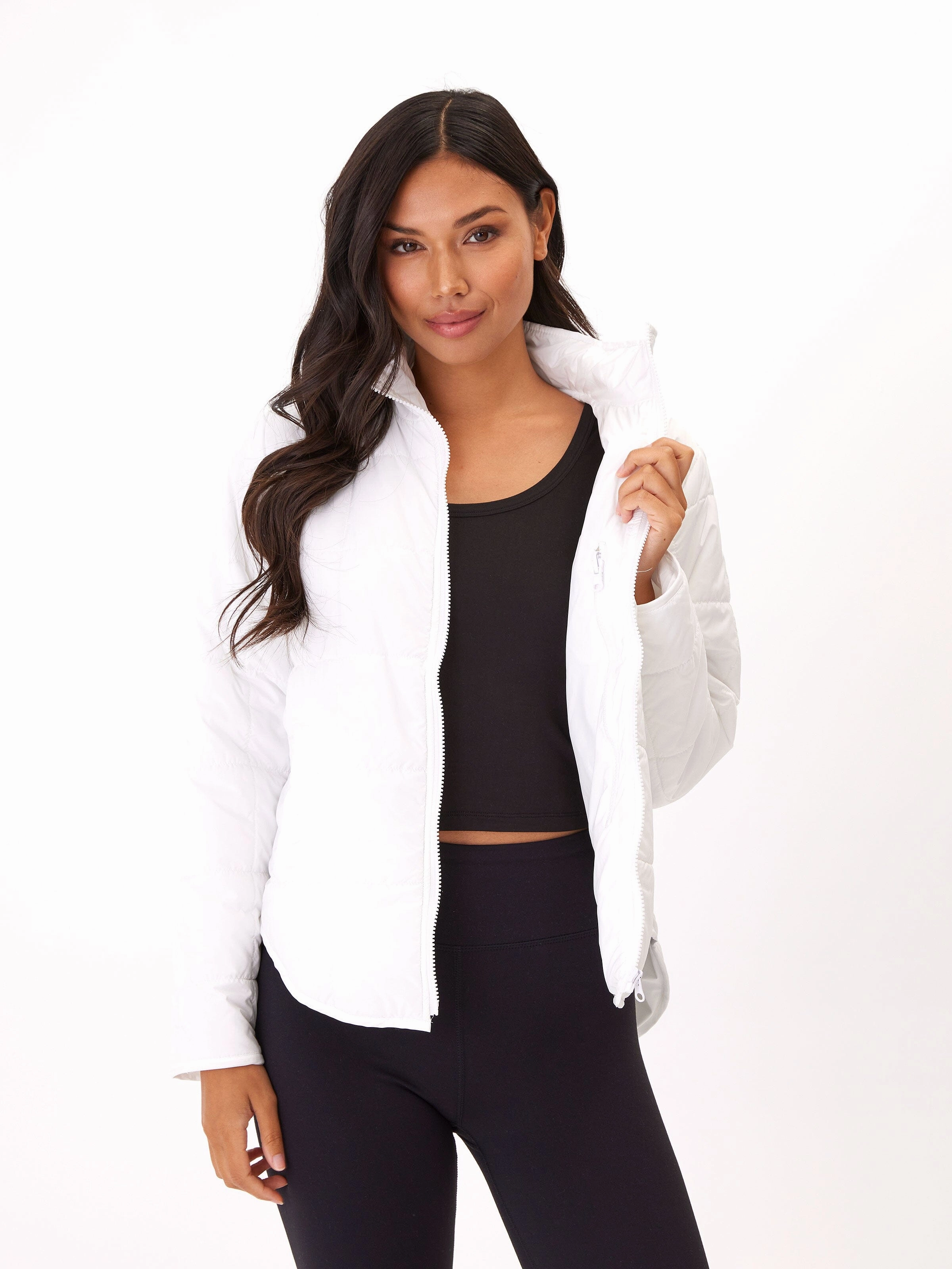 Ultra Soft Brushed Interior QuiltedPattern Athene Packable Puffer