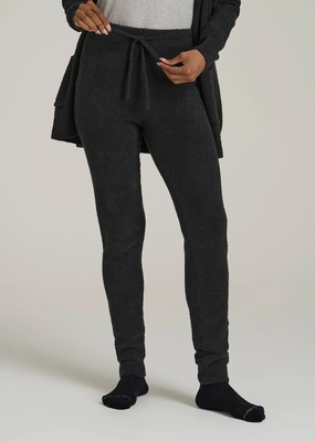 Chenille Leggings for Tall Women in Black Eco Friendly Blend