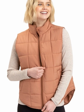 Zippered Pockets Quick Access Hidden Pockets Aubri Packable Puffer Vest