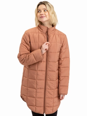 Cashmere Blend Waterproof Coating Azima Packable Long Puffer Jacket