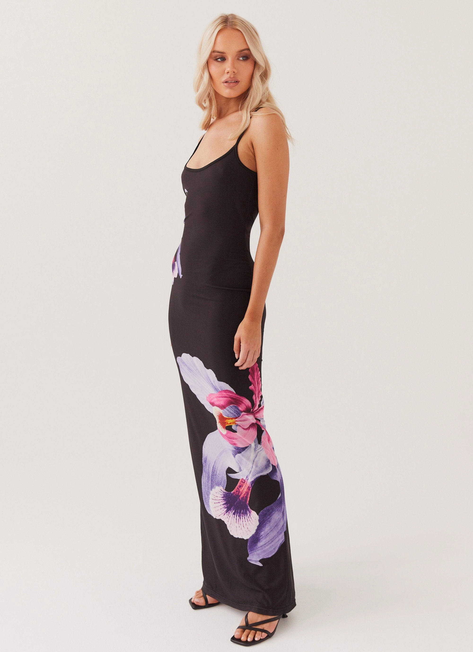 Bad News Mesh Maxi Dress - Black Tulip Tall Fit summer look