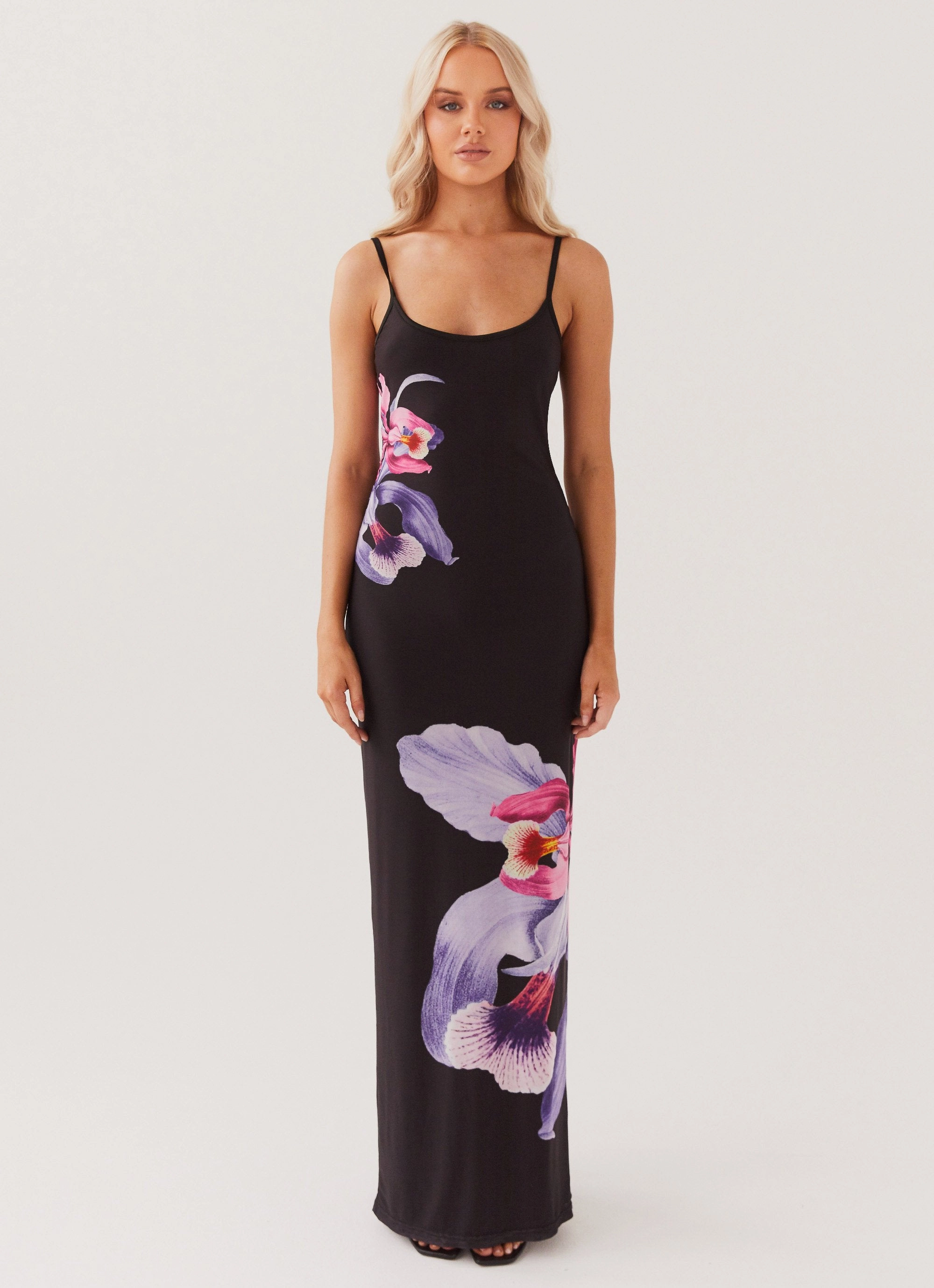Bad News Mesh Maxi Dress - Black Tulip Functional Fit