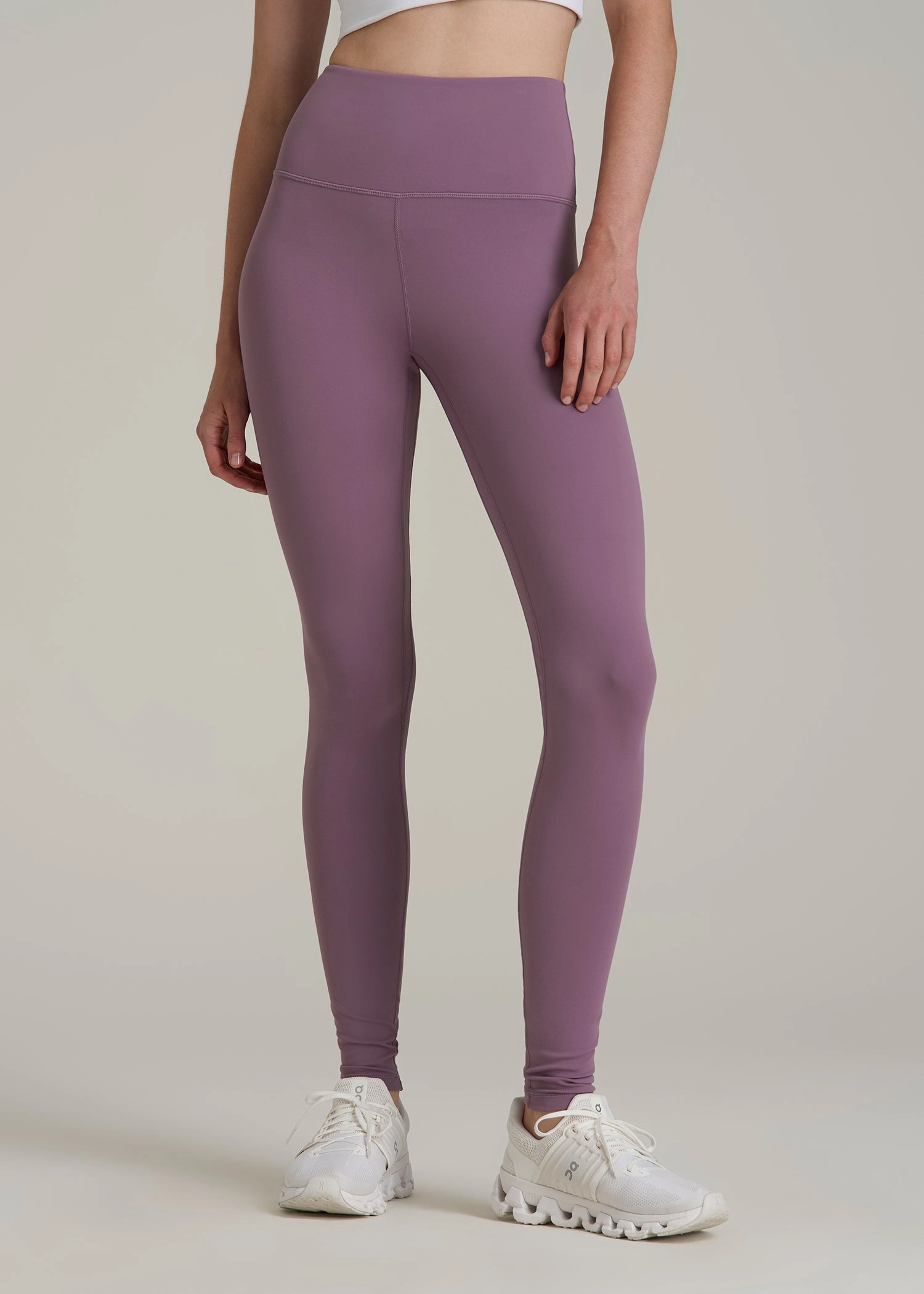 Breathable activewear Balance High-Rise Leggings for Tall Women in Grapeade