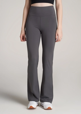 Balance Tall Women's Flare Yoga Pants in Charcoal Simple Line