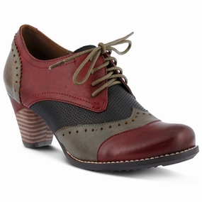 Machine Washable Fabric Classic Shoes Spring Step Women's L`Artiste Bardot - Red