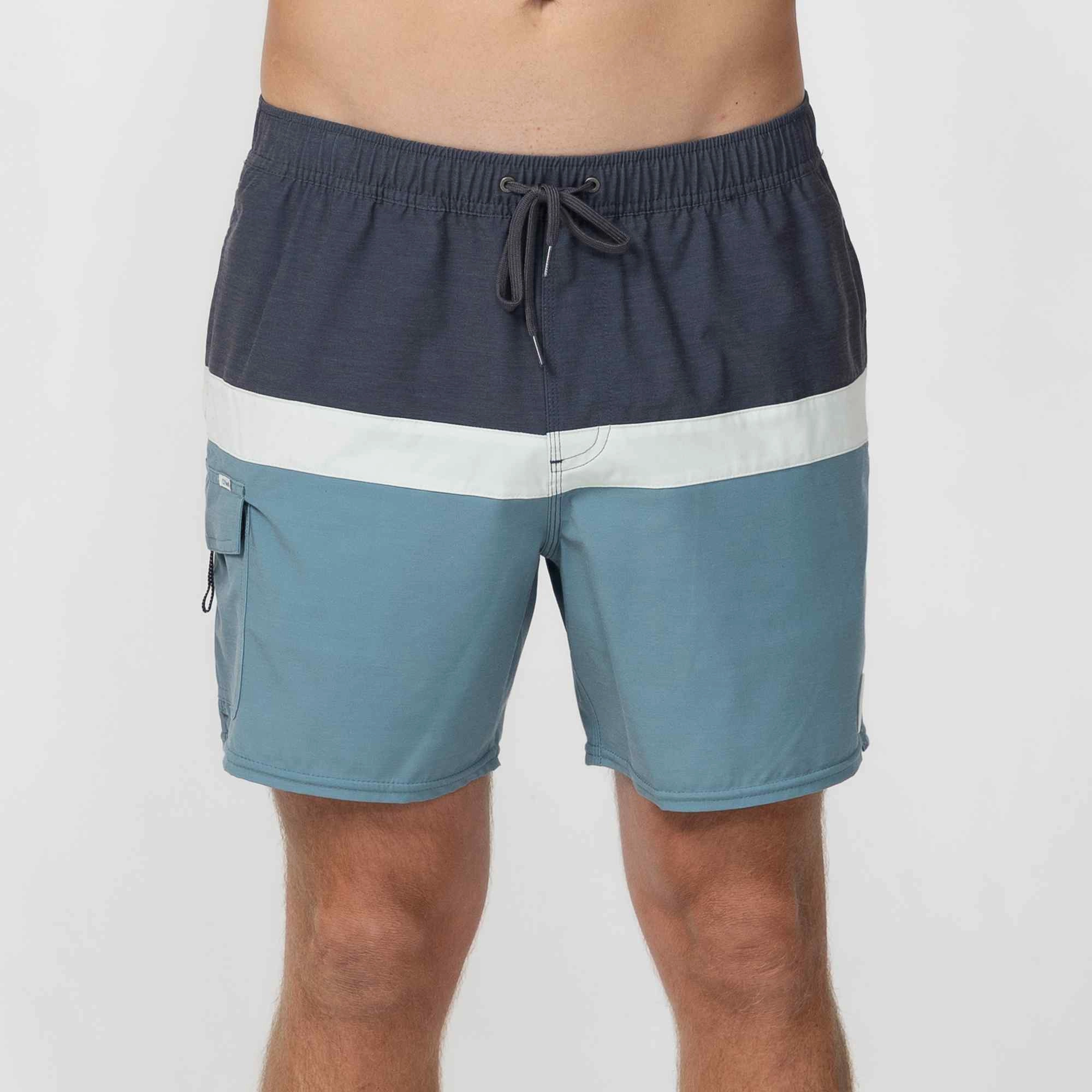 Soft Stretch men's clothing OG Horizon Volley 16" Beach Short - Stormy Sea