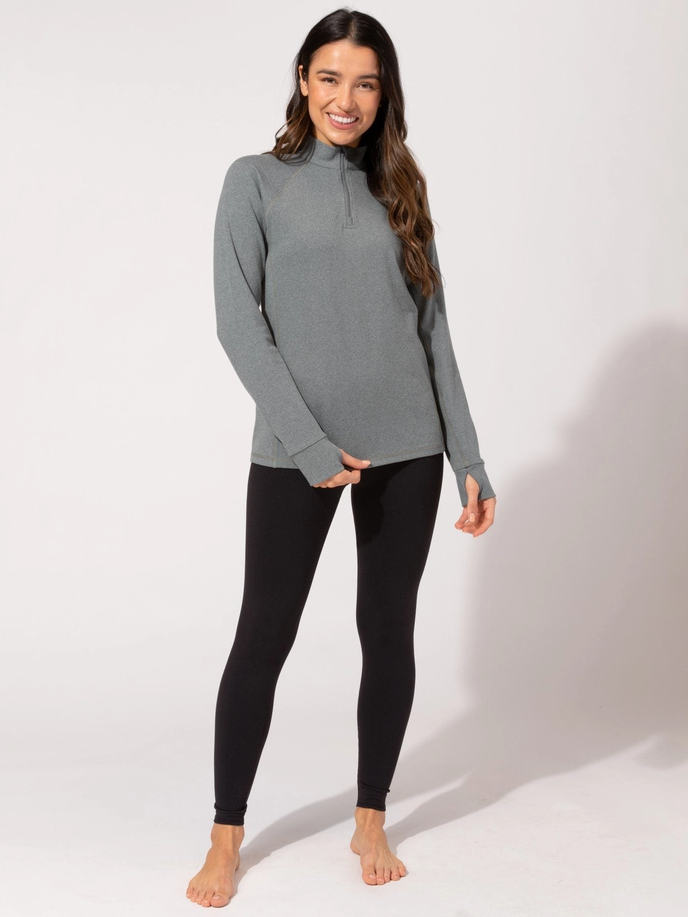 Belinda Luxe Fleece 1/4-Zip Jacket Detachable Layers Temperature Regulating Fabric