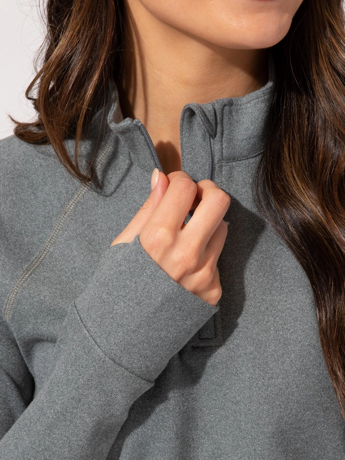 Quick drying material Belinda Luxe Fleece 1/4-Zip Jacket