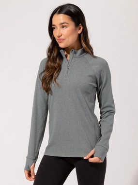 Belinda Luxe Fleece 1/4-Zip Jacket Seamless Edge Finishing