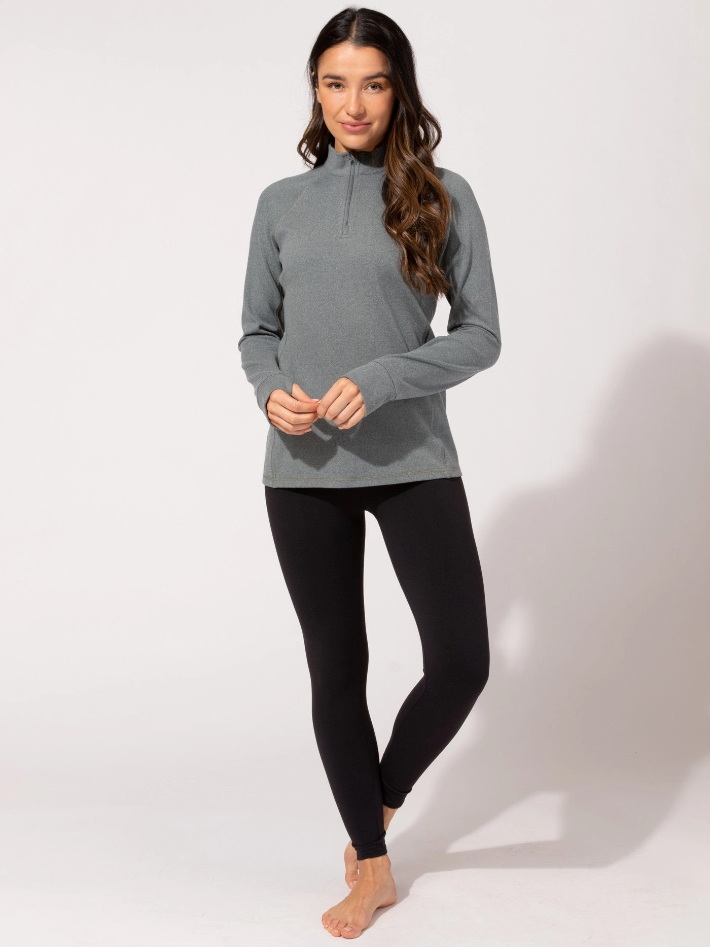 Belinda Luxe Fleece 1/4-Zip Jacket Layered Wind Barrier FlexibleCuffSystem