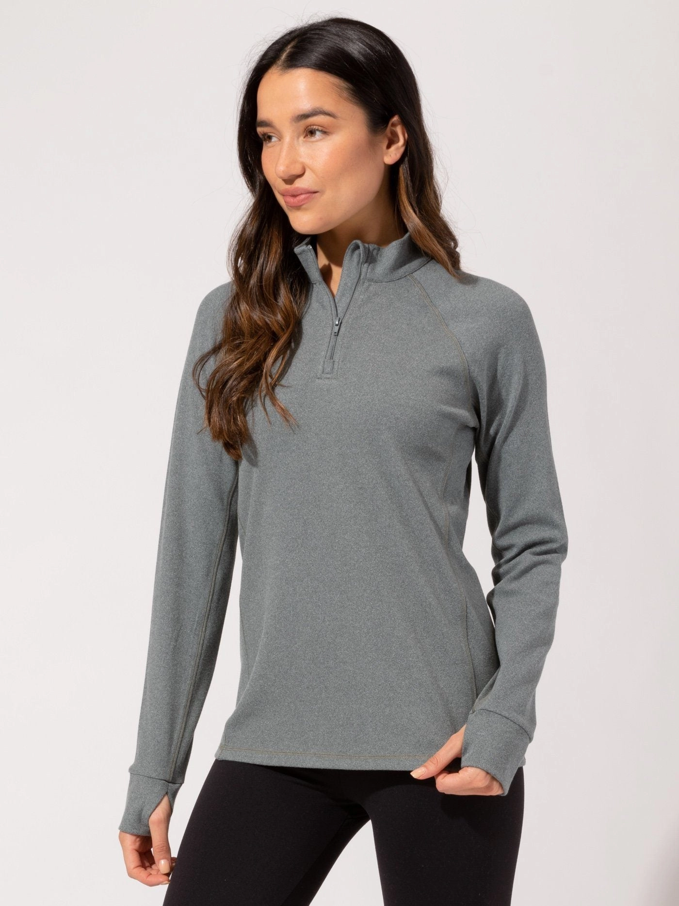 Belinda Luxe Fleece 1/4-Zip Jacket Seamless Edge Finishing
