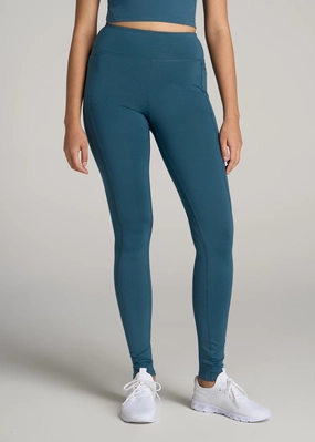 Bella Outer-Pocket Tall Women's Legging in Deep Water Home Lounge Thermal Warm
