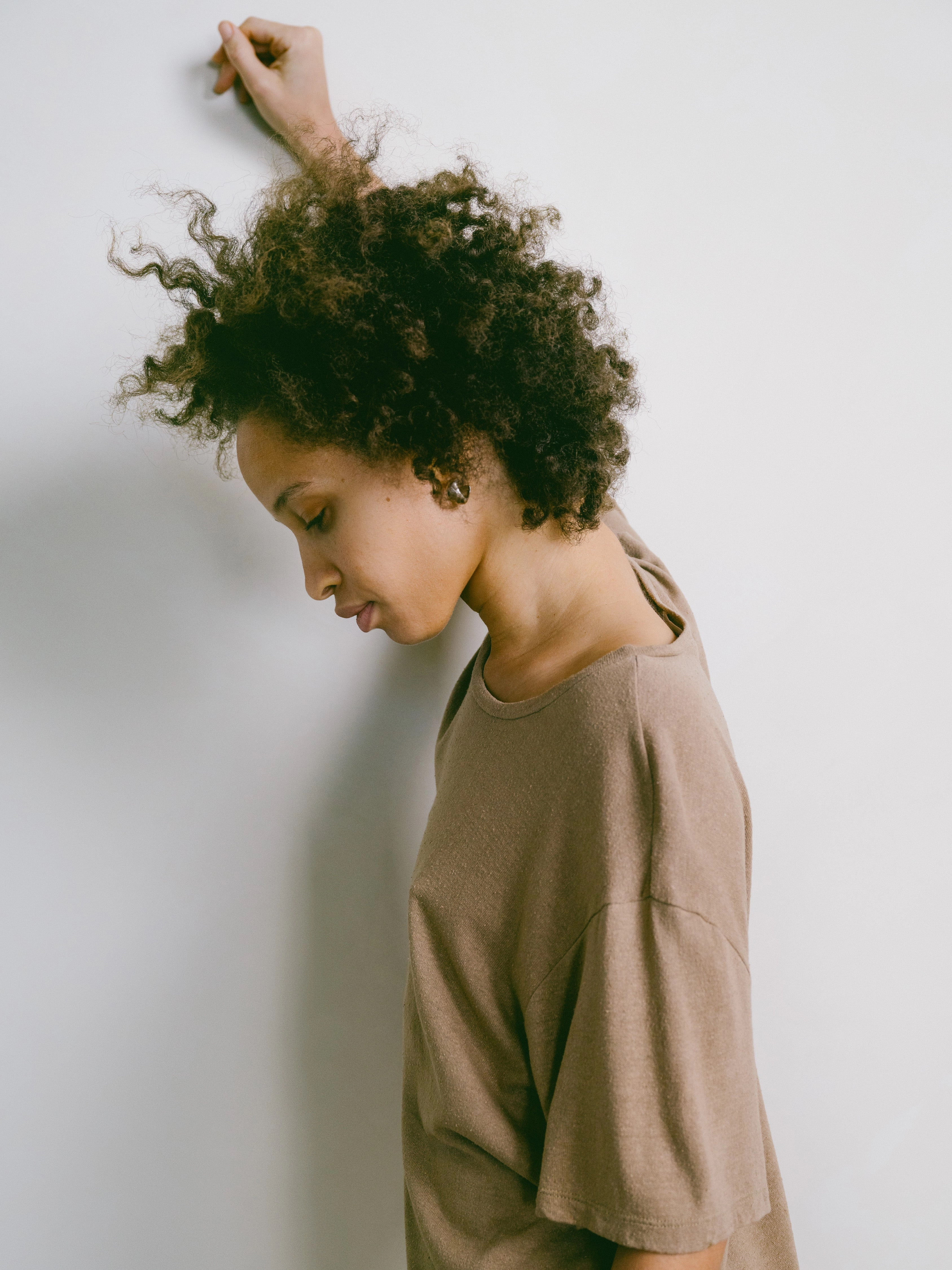 Big Tee, Regen Silk Noil Jersey, Tea Chilly Weather Style