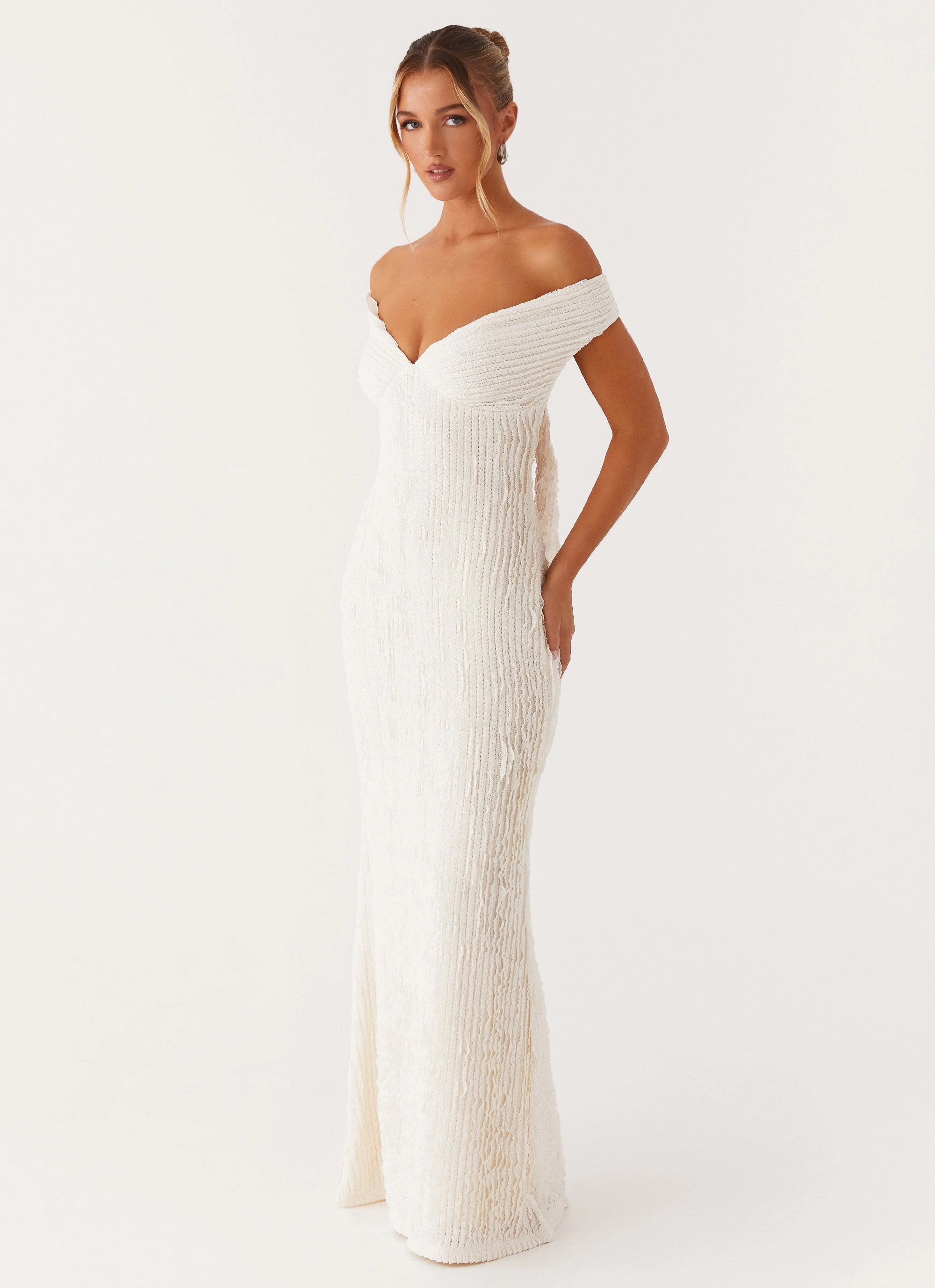 Chantelle Maxi Dress - Ivory Autumn Mood