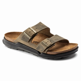 Durable Footwear Birkenstock Men's Arizona Crosstown - Faded Khaki