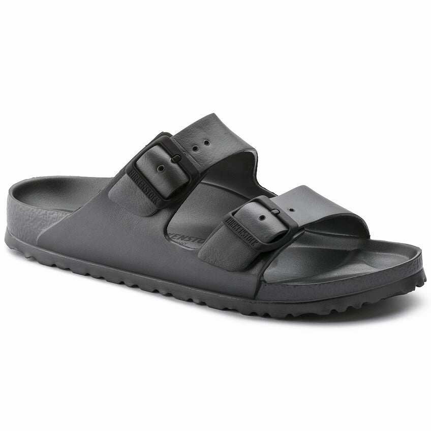 Birkenstock Men's Arizona EVA Sandal - Metallic Anthracite Adjustable Strap System