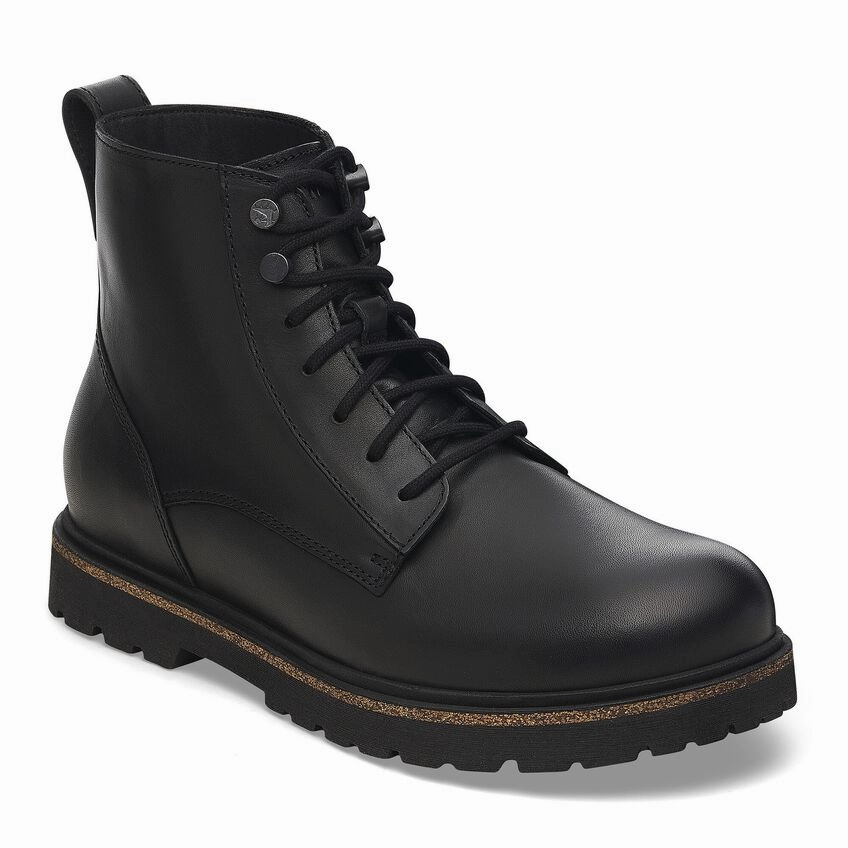 Wide Cut Birkenstock Men's Highwood Lace Mid Boot - Black