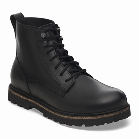 Wide Cut Birkenstock Men's Highwood Lace Mid Boot - Black